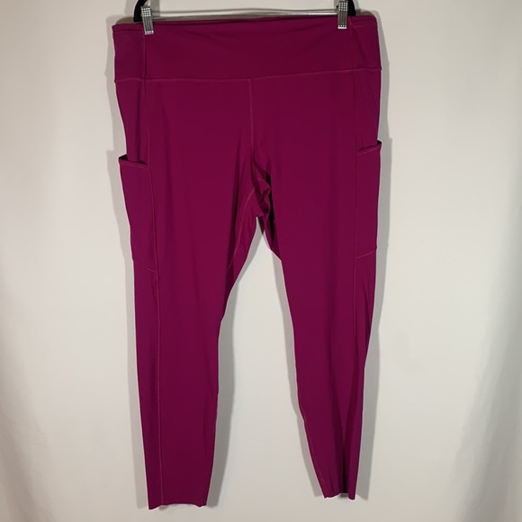 Lululemon Fast & Free High Rise Tight 28” Fuchsia Leggings - Picture 6 of 10